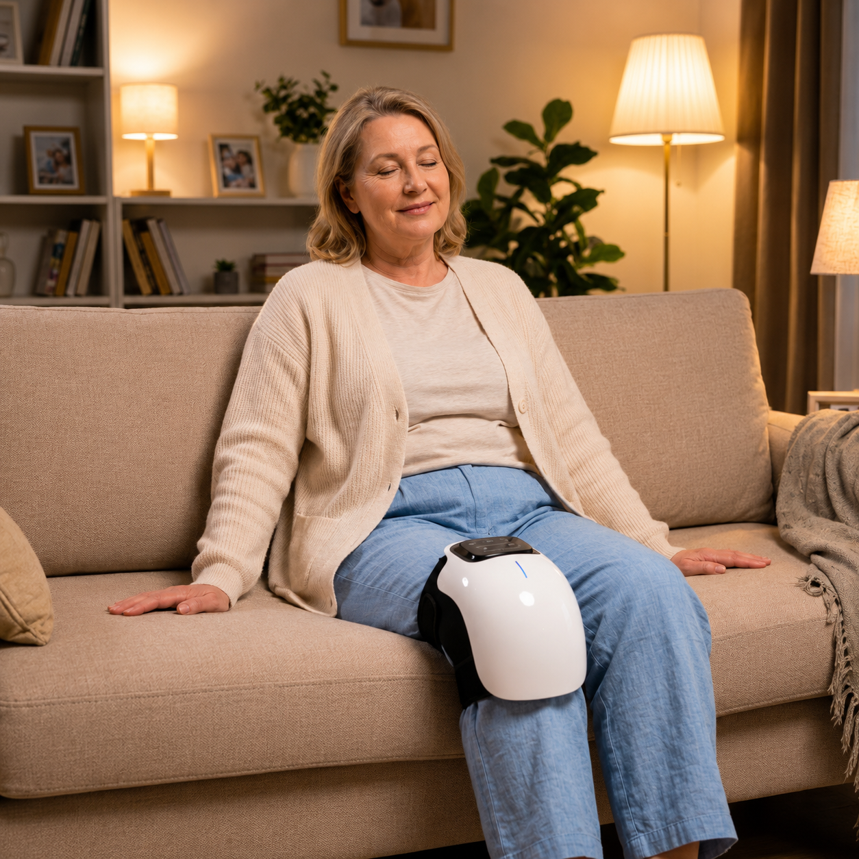 Bentrov KneeFlow™ — Heated Knee Massager with Red Light Therapy