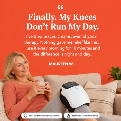 Bentrov KneeFlow™ — Heated Knee Massager with Red Light Therapy